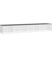 Kaninchenkäfig 4 Paneele 433x109x54 cm Verzinktes Eisen