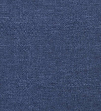 Schaukelsessel mit Hocker Blau Stoff