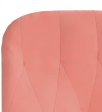 Relaxsessel mit Hocker Rosa Samt