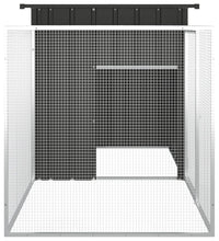 Hühnerkäfig Anthrazit 200x91x100 cm Verzinkter Stahl