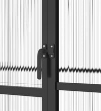 Gewächshaus mit Fundamentrahmen Anthrazit 6,43 m² Aluminimum