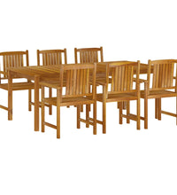 7-tlg. Garten-Essgruppe Massivholz Akazie