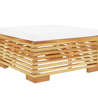 10-tlg. Garten-Lounge-Set mit Kissen Massivholz Teak