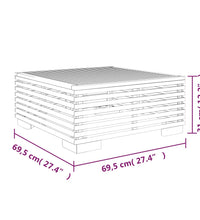 11-tlg. Garten-Lounge-Set mit Kissen Massivholz Teak