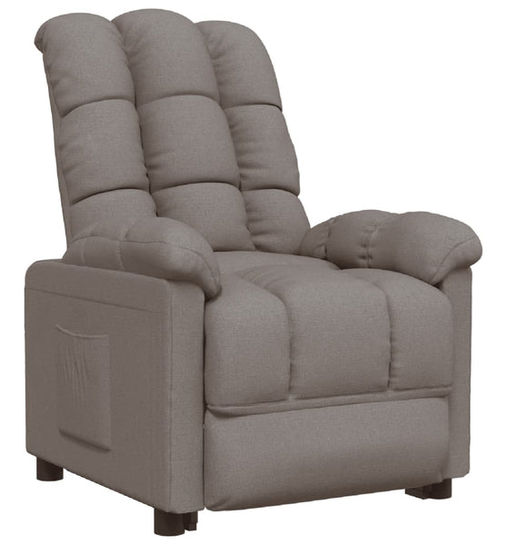 Relaxsessel Taupe Stoff