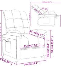 Massagesessel Schwarz Stoff