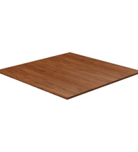 Tischplatte Quadratisch Dunkelbraun 90x90x1,5cm Eiche Behandelt