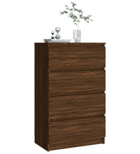 Sideboard Braun Eichen-Optik 60x35x98,5 cm Holzwerkstoff