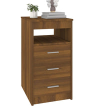 Sideboard mit Schubladen Braun Eichen-Optik 40x50x76 cm