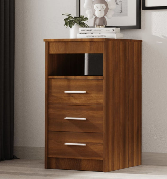 Sideboard mit Schubladen Braun Eichen-Optik 40x50x76 cm