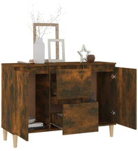 Sideboard Räuchereiche 103,5x35x70 cm Holzwerkstoff