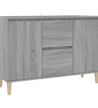 Sideboard Grau Sonoma-Eiche 103,5x35x70 cm Holzwerkstoff