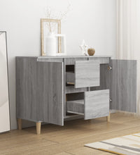 Sideboard Grau Sonoma-Eiche 103,5x35x70 cm Holzwerkstoff