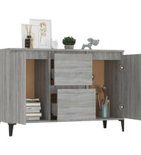 Sideboard Grau Sonoma 104x35x70 cm Holzwerkstoff