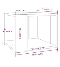 Couchtisch Grau Sonoma 40x40x30 cm Holzwerkstoff