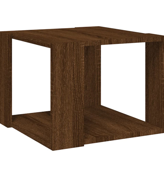 Couchtisch Braun Eichen-Optik 40x40x30 cm Holzwerkstoff