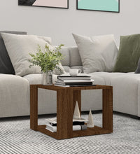 Couchtisch Braun Eichen-Optik 40x40x30 cm Holzwerkstoff