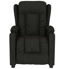 Massagesessel Elektrisch Schwarz Stoff