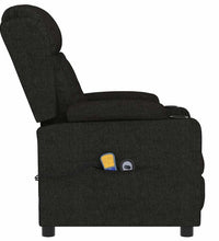 Massagesessel Elektrisch Schwarz Stoff