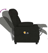 Massagesessel Elektrisch Schwarz Stoff