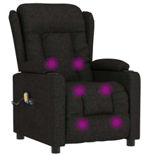 Massagesessel Elektrisch Schwarz Stoff
