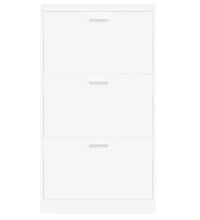 Schuhschrank Weiß 59x17x108 cm Holzwerkstoff