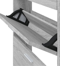 Schuhschrank Grau Sonoma 59x17x108 cm Holzwerkstoff