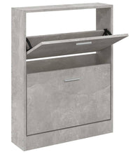 Schuhschrank Betongrau 59x17x81 cm Holzwerkstoff