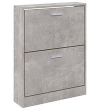 Schuhschrank Betongrau 59x17x81 cm Holzwerkstoff