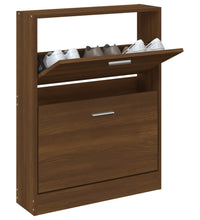 Schuhschrank Braun Eichen-Optik 59x17x81 cm Holzwerkstoff