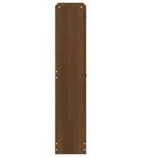 Schuhschrank Braun Eichen-Optik 59x17x81 cm Holzwerkstoff