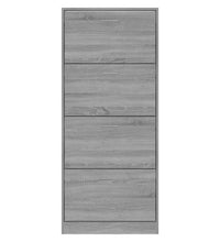 Schuhschrank Grau Sonoma 63x24x147 cm Holzwerkstoff