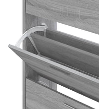 Schuhschrank Grau Sonoma 63x24x103 cm Holzwerkstoff