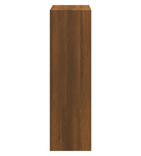 Schuhschrank Braun Eichen-Optik 63x24x81 cm Holzwerkstoff
