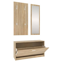 3-tlg. Flurmöbel-Set Sonoma-Eiche Holzwerkstoff