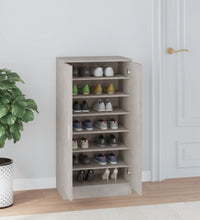 Schuhschrank Betongrau 55x35x108 cm Holzwerkstoff