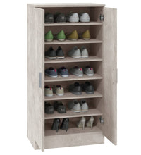 Schuhschrank Betongrau 55x35x108 cm Holzwerkstoff