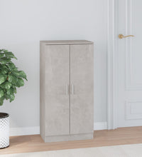 Schuhschrank Betongrau 55x35x108 cm Holzwerkstoff