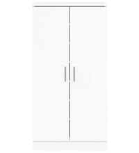 Schuhschrank Hochglanz-Weiß 55x35x108 cm Holzwerkstoff