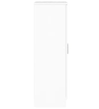 Schuhschrank Hochglanz-Weiß 55x35x108 cm Holzwerkstoff