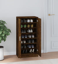 Schuhschrank Räuchereiche 55x35x108 cm Holzwerkstoff