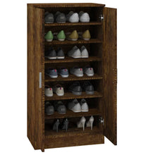 Schuhschrank Räuchereiche 55x35x108 cm Holzwerkstoff