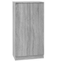 Schuhschrank Grau Sonoma 55x35x108 cm Holzwerkstoff