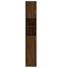 Badezimmerschrank Braun Eiche 32x25,5x190 cm Holzwerkstoff