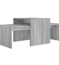 Couchtisch-Set Grau Sonoma 100x48x40 cm Holzwerkstoff