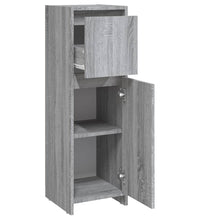 Badschrank Grau Sonoma 30x30x95 cm Holzwerkstoff