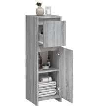 Badschrank Grau Sonoma 30x30x95 cm Holzwerkstoff