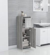 Badschrank Grau Sonoma 30x30x95 cm Holzwerkstoff