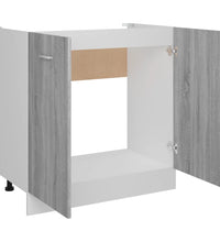 Spülenunterschrank Grau Sonoma 80x46x81,5 cm Holzwerkstoff