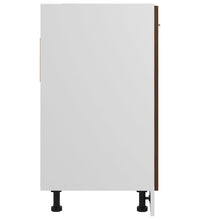 Spülenunterschrank Braun Eiche-Optik 80x46x81,5cm Holzwerkstoff